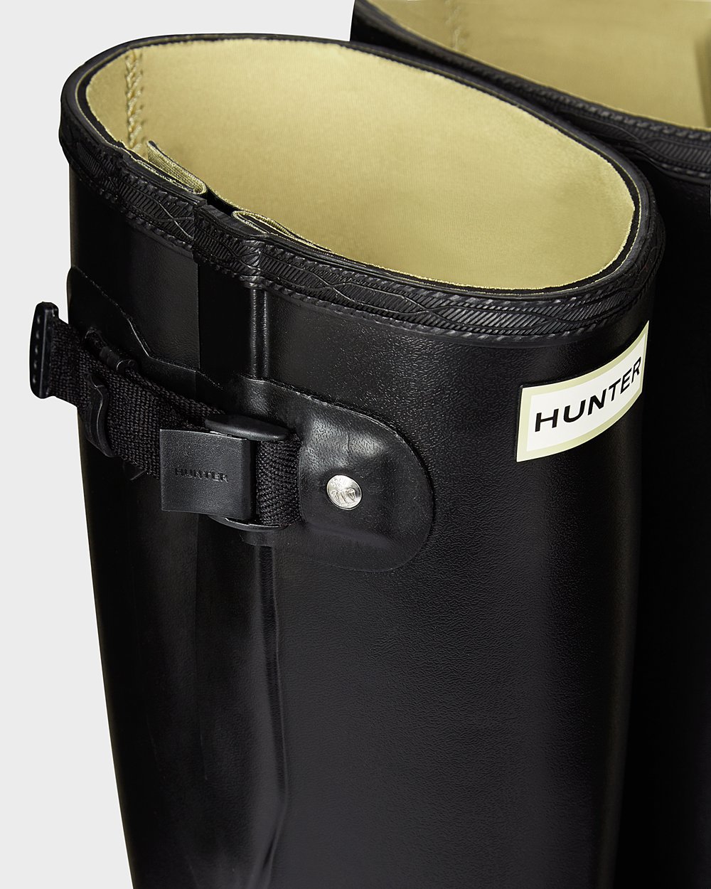 Hoge Regenlaarzen Heren - Hunter Norris Field Side Adjustable Neoprene Lined - Zwart - 02BETJDIL